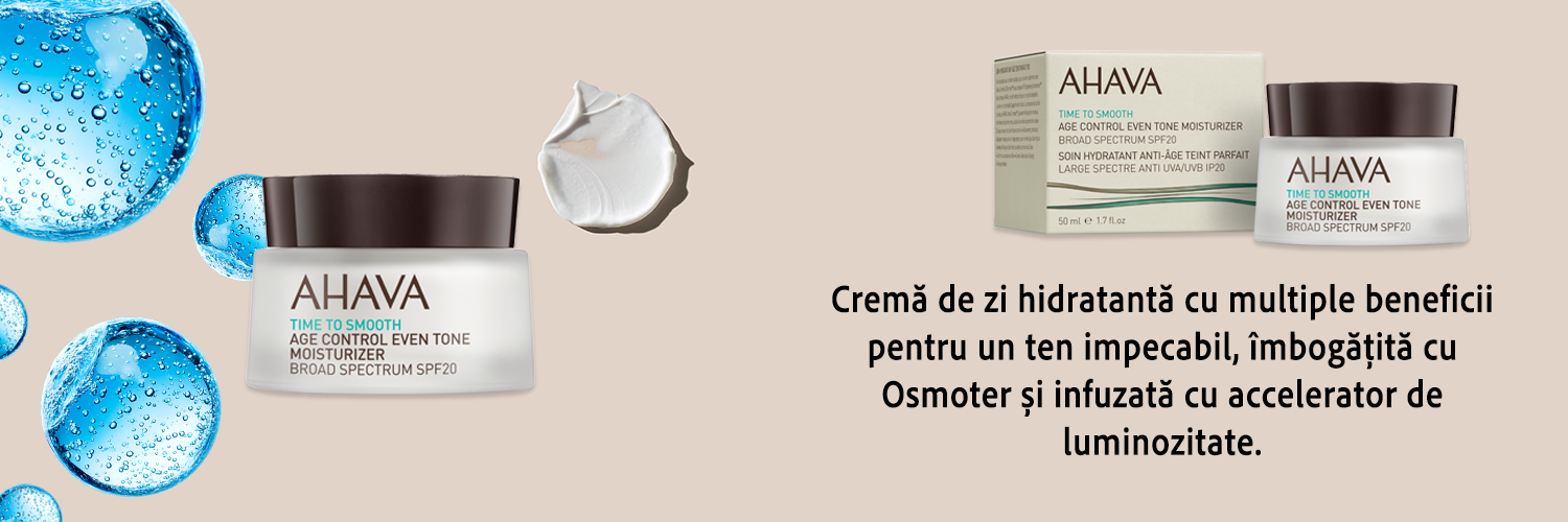 Crema de zi anti-rid și luminozitate SPF 20 Ahava, 50 ml